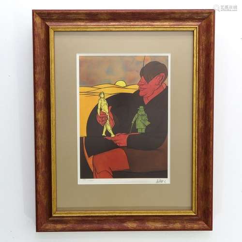 A Lithograph Signed Paul Wunderlich