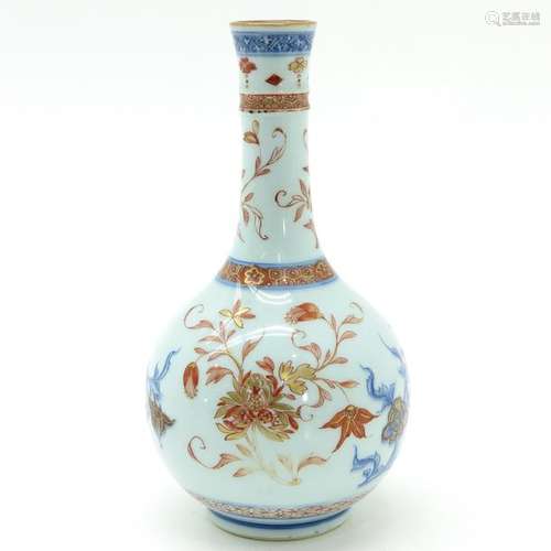 A Chinese Polychrome Decor Vase