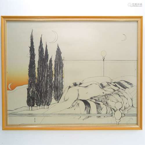 A Lithograph Signed Bruno Bruni