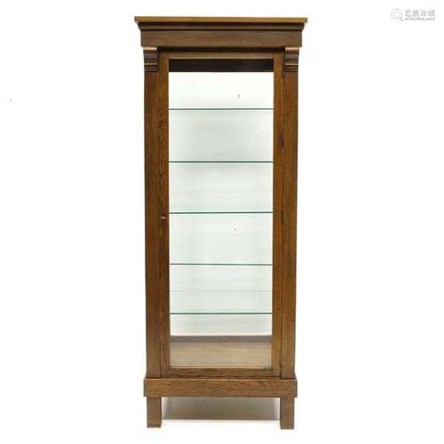 An Oak Vitrine Circa 1920