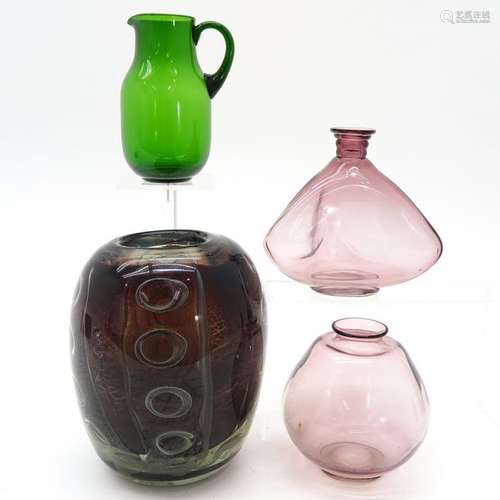 A Collection of Leerdam Glass Works