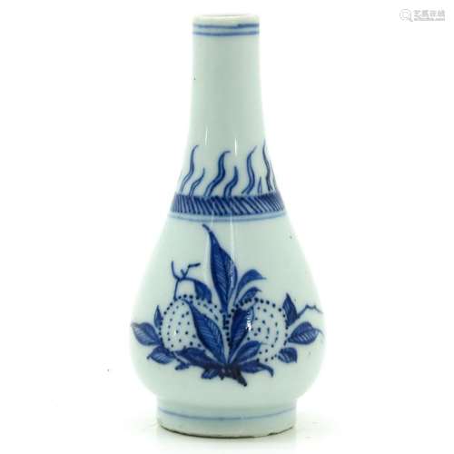 A Small Chinese Blue and White Vase