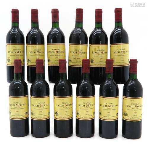 Twelve Bottles of Chateau Lynch Moussas