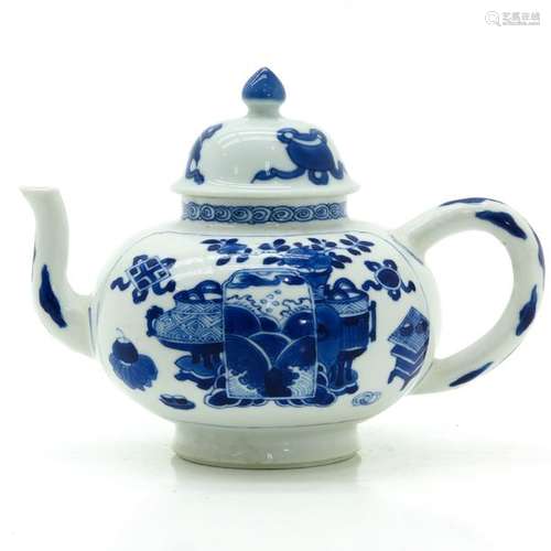 A Chinese Blue and White Teapot