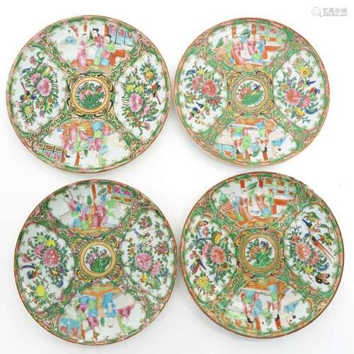 Four Chinese Cantonese Plates