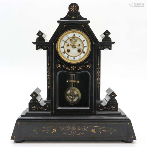 A Black Marble Pendule Circa 1880