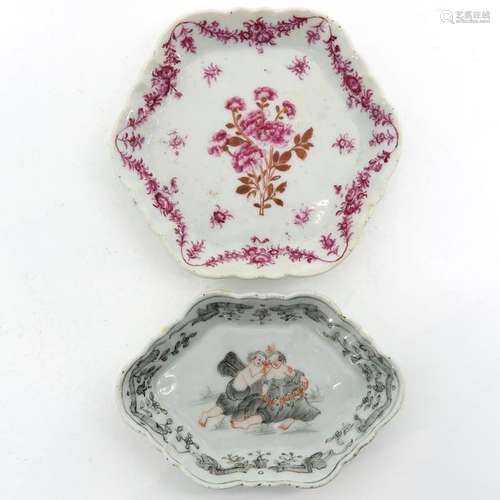 Two Chinese Porcelain Small Trays