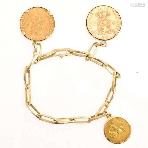 A Gold Coin Bracelet