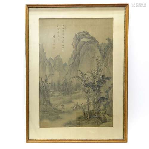 A Framed Chinese Work of Art