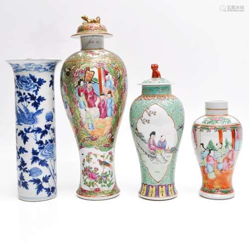 Four Chinese Porcelain Vases