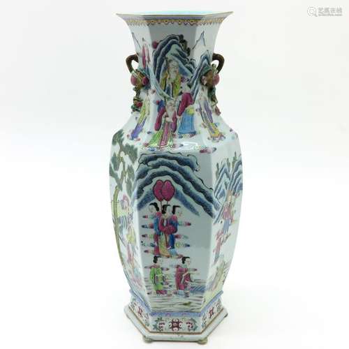 A Famille Rose Decor Vase