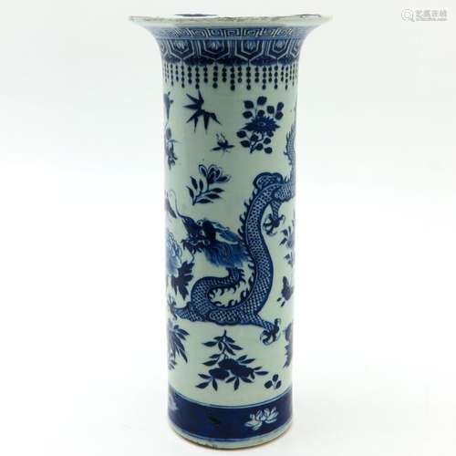 A Chinese Blue and White Vase