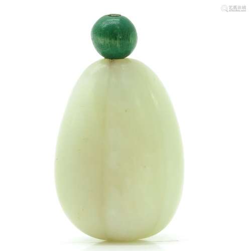 A Chinese Jade Snuff Bottle