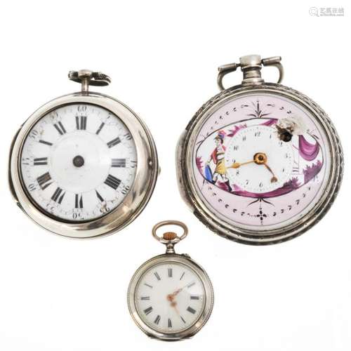 A Collection of Three 18th Century Pocket Watches