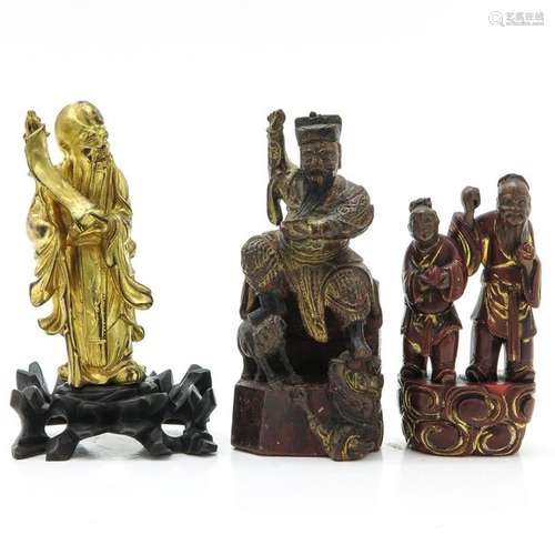 A Collection of Three Chinese Sculptures