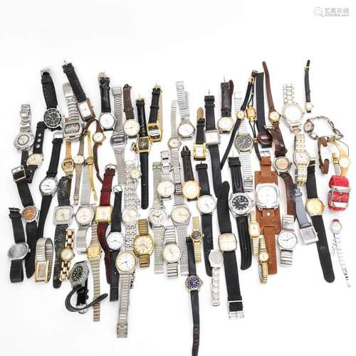 A Large Collection of Vintage Watches