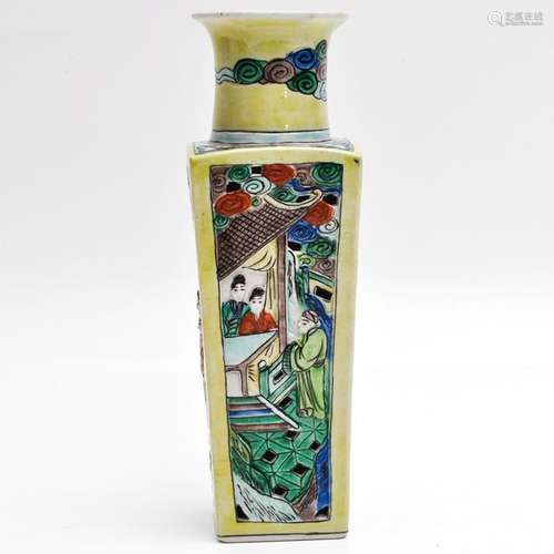 A Chinese Square Vase