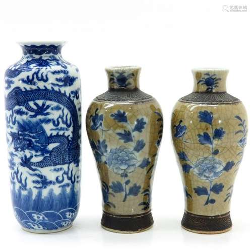 Three Chinese Vases