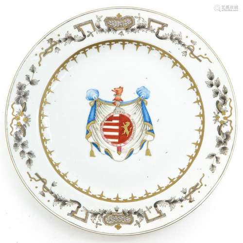 A Chinese Armorial Dish