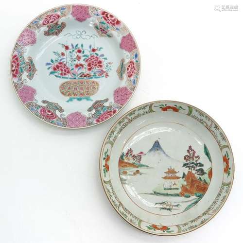 Two Chinese Plates