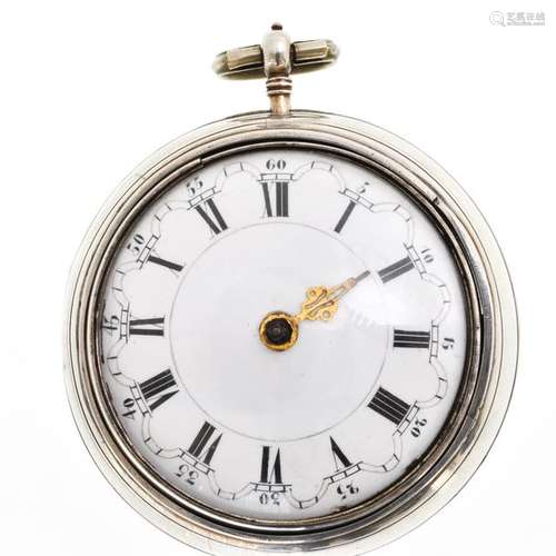 A Silver 18th Century Pocket watch