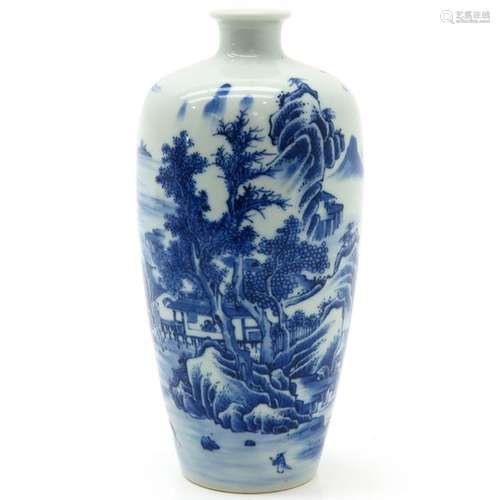 A Chinese Blue and White Vase