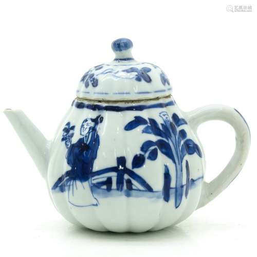 A Chinese Blue and White Teapot