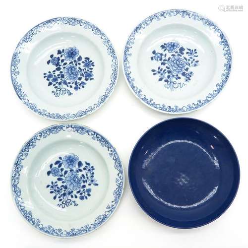 A Collection of Four Chinese Plates