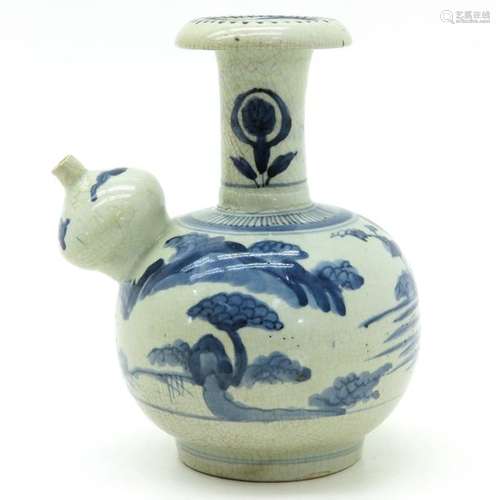 A Chinese Blue and White Kendi