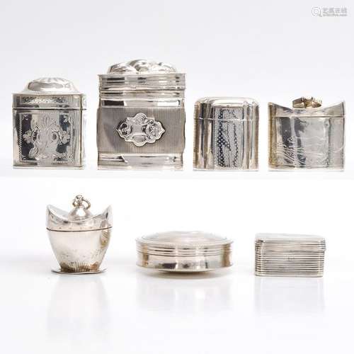 A Collection of 19th Century Perfume and Pill Boxe…