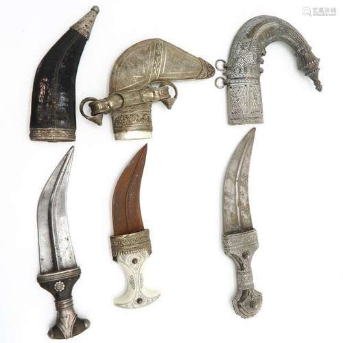 Three Chinese Decorative Daggers