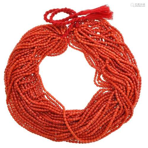 A Red Coral Necklace