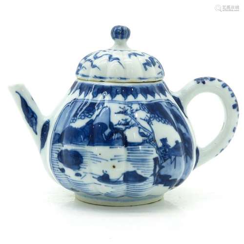 A Chinese Blue and White Teapot