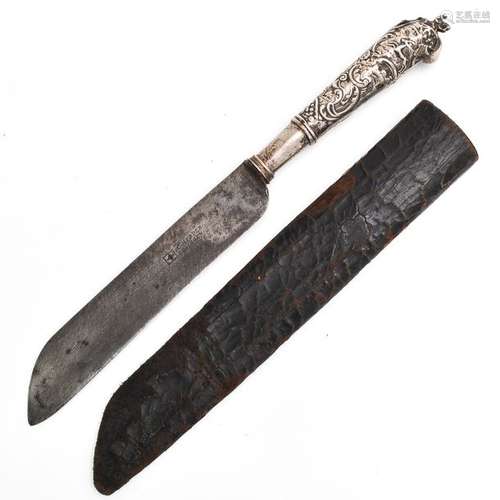 An 18th Century Dutch Knife with Silver Handle