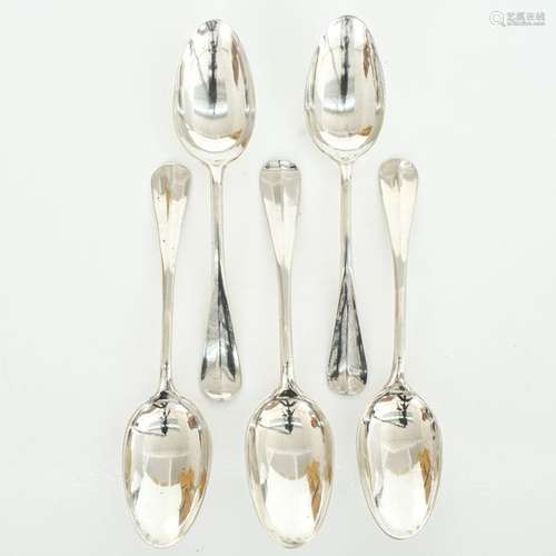 A Lot of 18th Century Silver Spoons