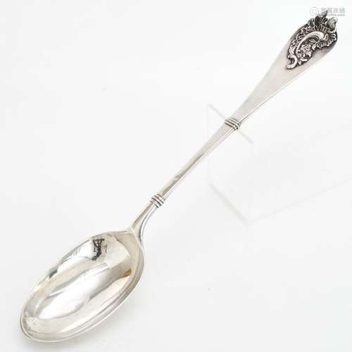 An 18th Century Silver Knitting spoon