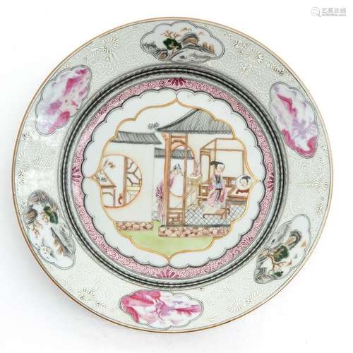 A Chinese Famille Rose Plate