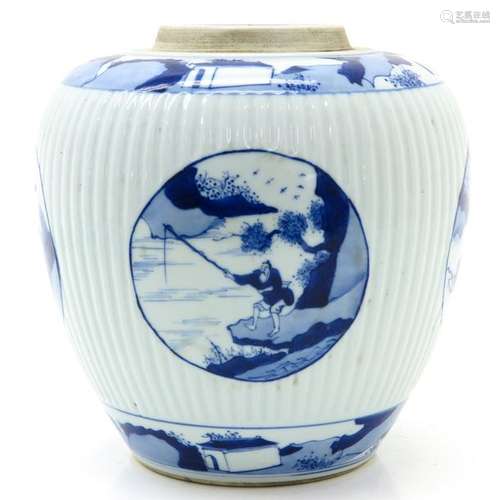 A Chinese Blue and White Jar