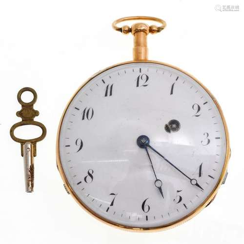 An 18KG Pocket Watch with Key