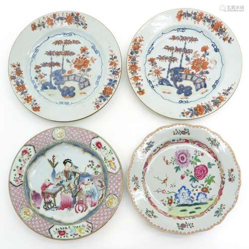 A Collection of Four Chinese Plates