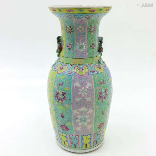 A Chinese Famille Rose Vase