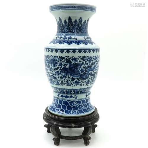 A Chinese Blue and White Vase