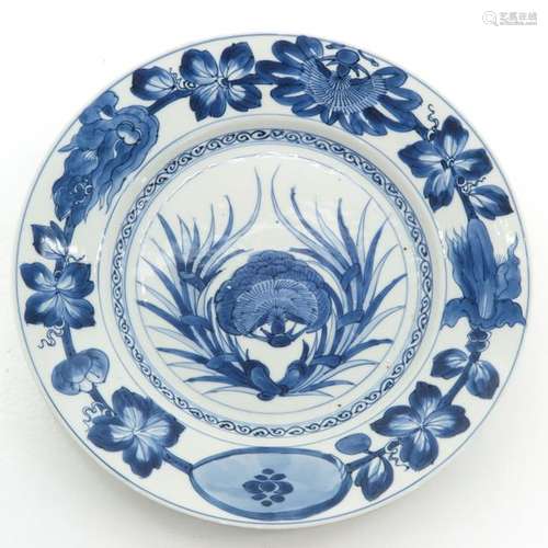 A Chinese Blue and White Plate