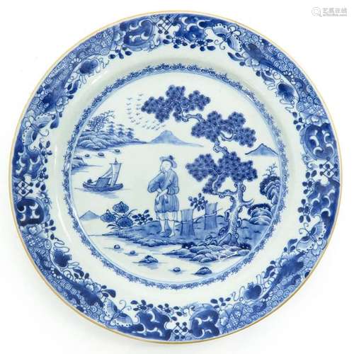 A Chinese Blue and White Decor Charger