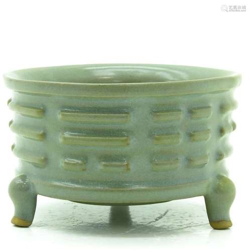 A Chinese Celadon Censer