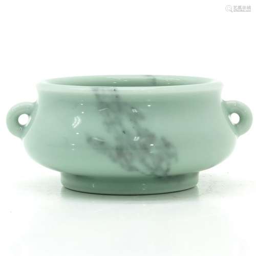 A Chinese Celadon Censer