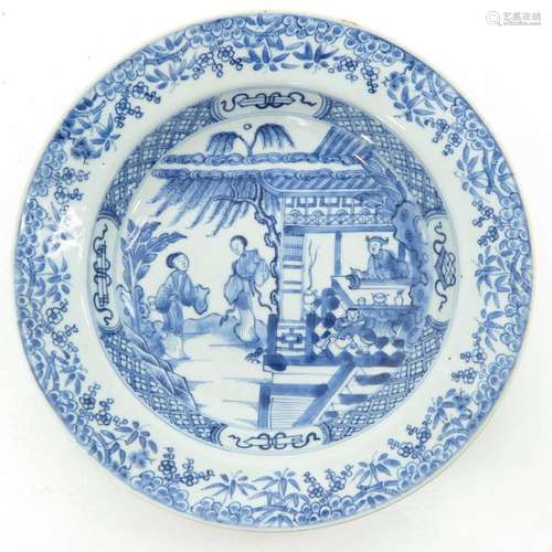 A Chinese Blue and White Decor Plate