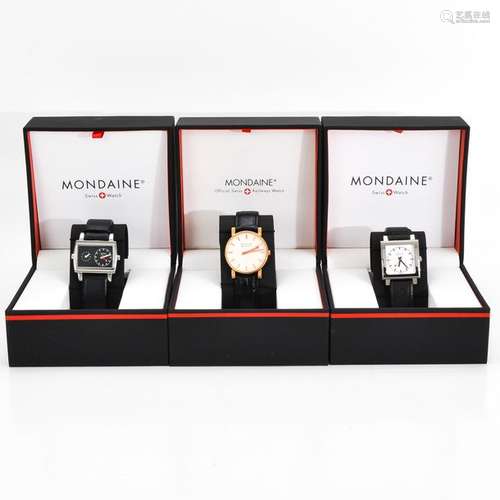 Three Mondaine Swiss Railways Watches New in Box