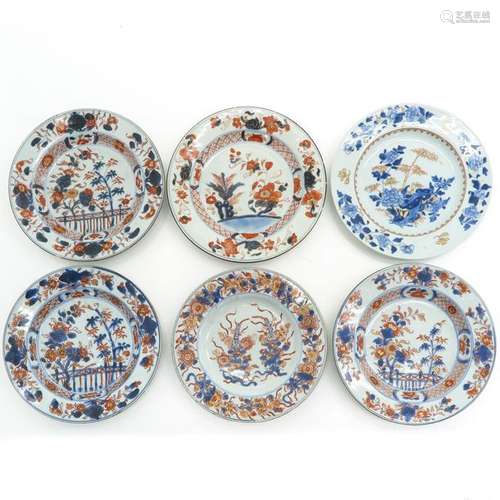 Six Imari Decor Plates