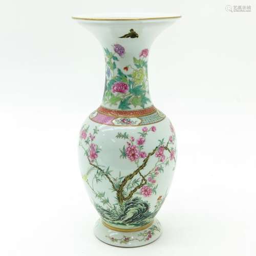 A Chinese Famille Rose Vase